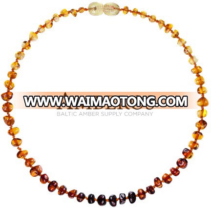 www.Amberos.LT - AMBEROS Baltic Amber Teething Necklace for Teething Babies